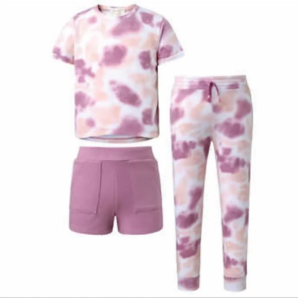JessicaāSimpsonāKids'Ā 3-pieceā5 Pink Camo Set size 5 - Picture 11 of 16